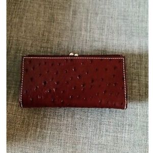 Dooney And Bourke Burgundy/ Brown Wallet